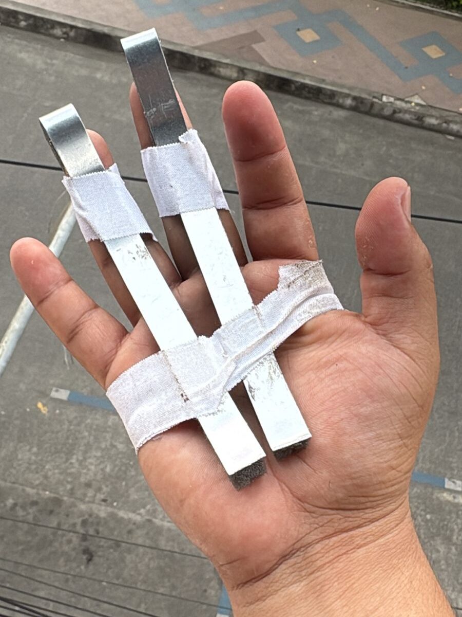 Inmovilización postoperatoria de dedos